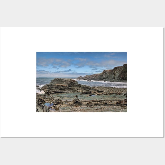 Hartland Quay Coast Wall Art by avrilharris